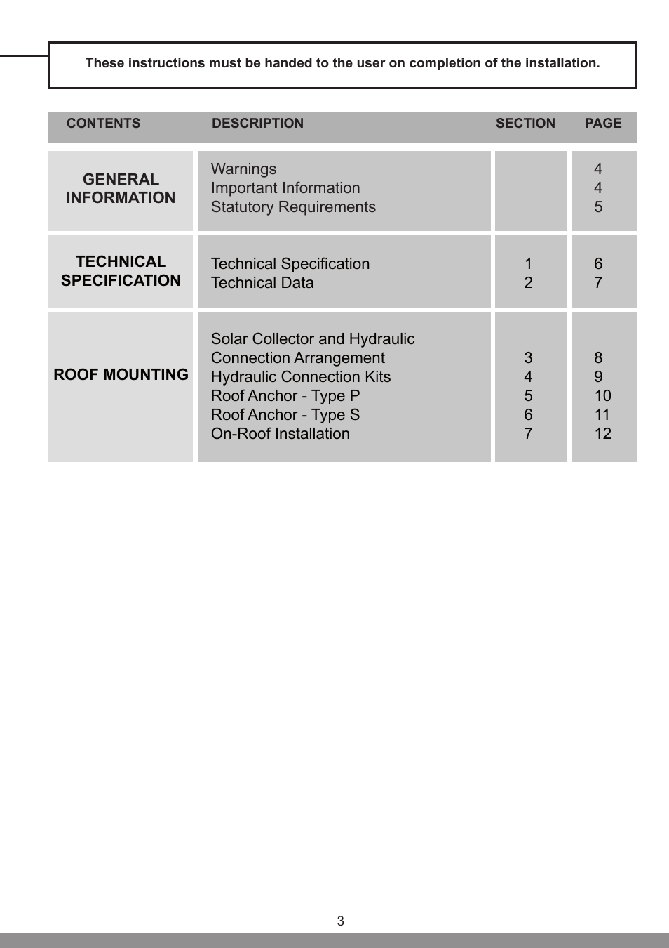 Glow-worm Clearly Solar Vertical On-Roof Collector User Manual | Page 3 / 16