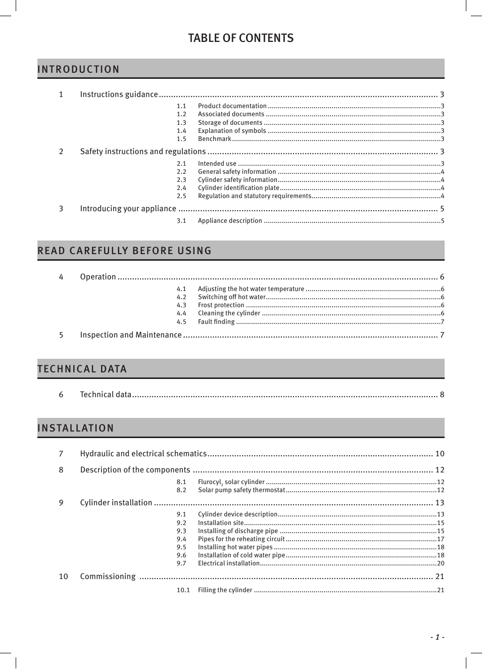 Glow-worm Clearly Solar Cylinders User Manual | Page 3 / 32