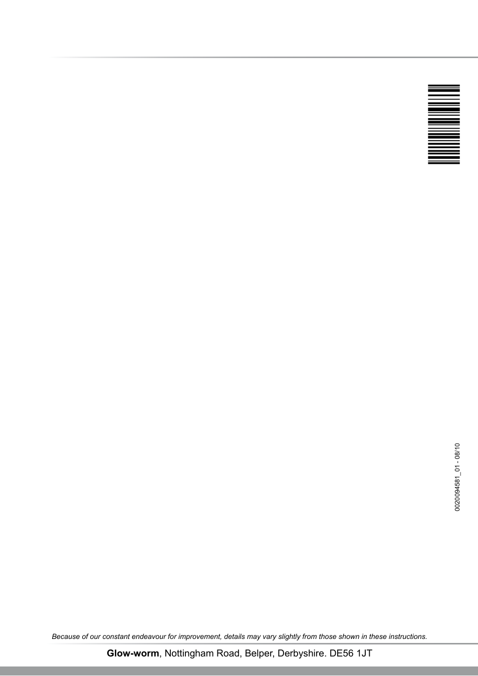 Glow-worm Climapro2 RF User Manual | Page 16 / 16