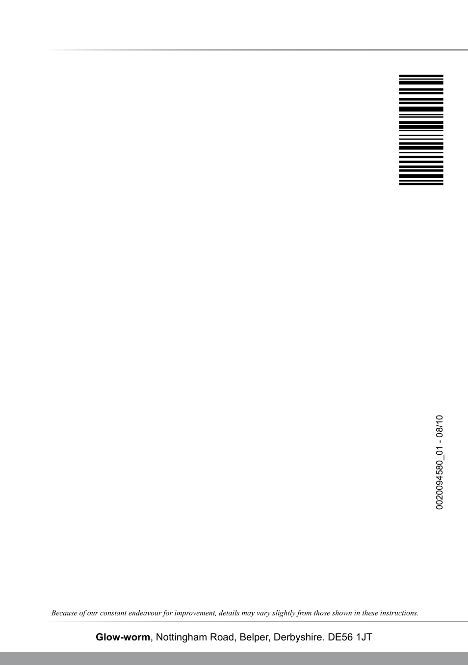 Glow-worm Climapro2 RF User Manual | Page 36 / 36
