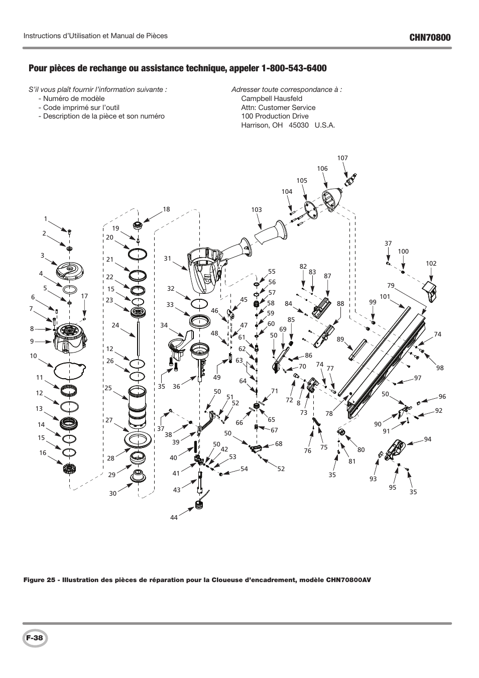 Campbell Hausfeld CHN70800 User Manual | Page 38 / 60