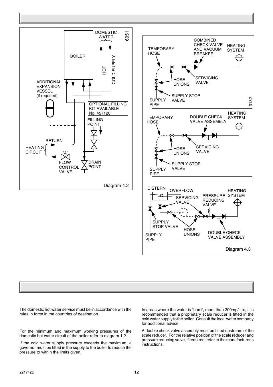 4 heating system, 5 domestic hot water system | Glow-worm Compact 80E User Manual | Page 12 / 44