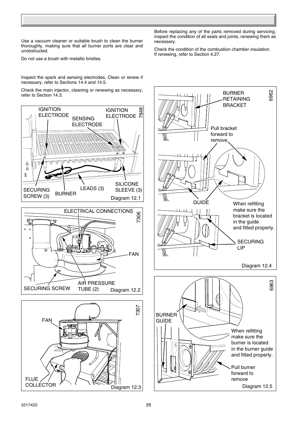 12 servicing | Glow-worm Compact 80E User Manual | Page 26 / 44