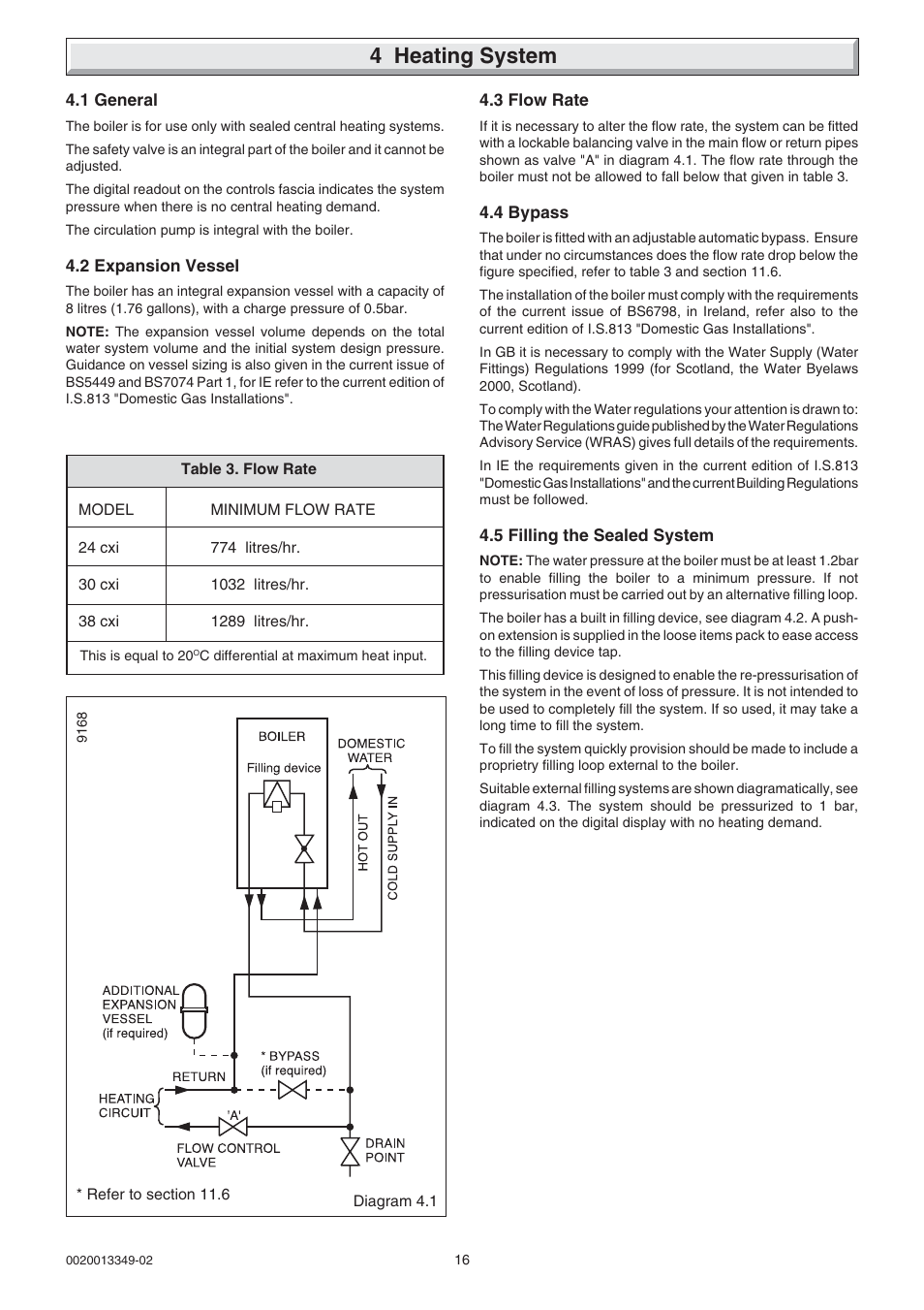 4 heating system | Glow-worm cxi and Gas Valve User Manual | Page 16 / 56