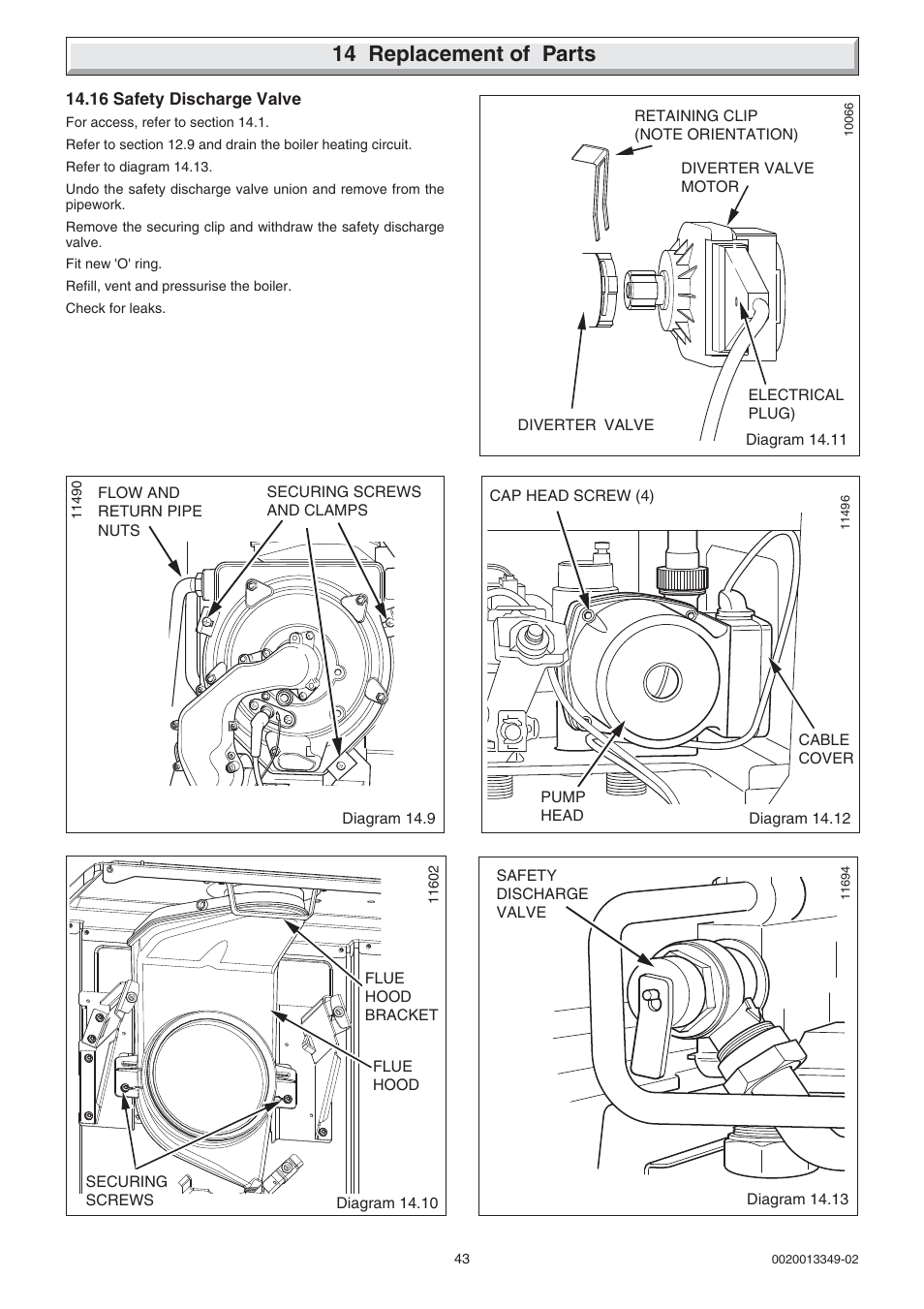 14 replacement of parts | Glow-worm cxi and Gas Valve User Manual | Page 43 / 56