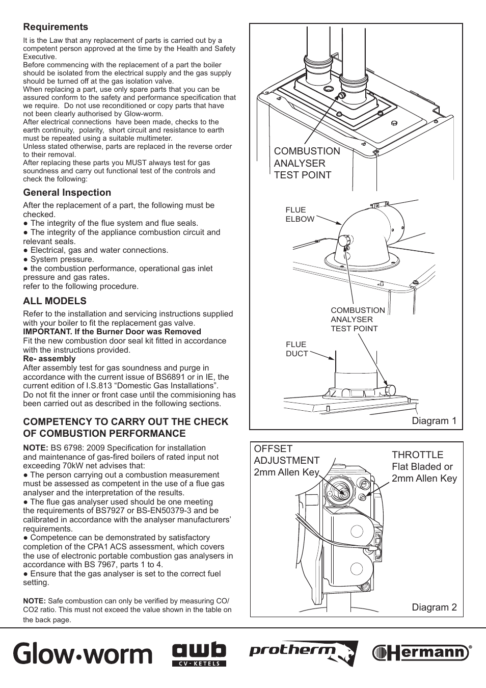 Glow-worm cxi and Gas Valve User Manual | Page 54 / 56