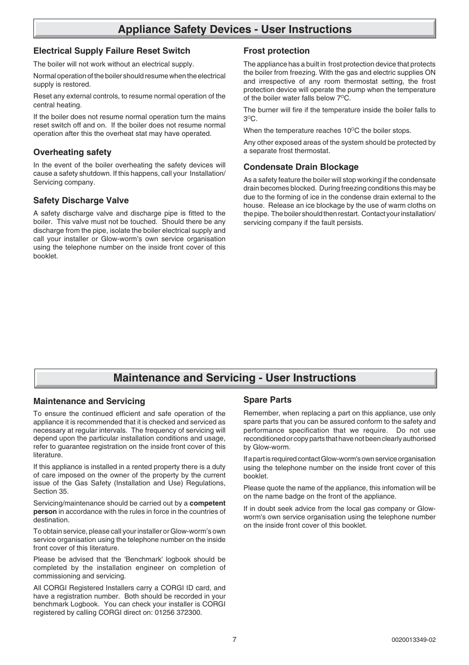 Glow-worm cxi and Gas Valve User Manual | Page 7 / 56