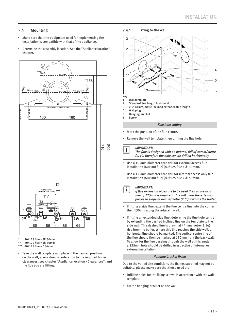 Installation | Glow-worm Easicom User Manual | Page 13 / 56