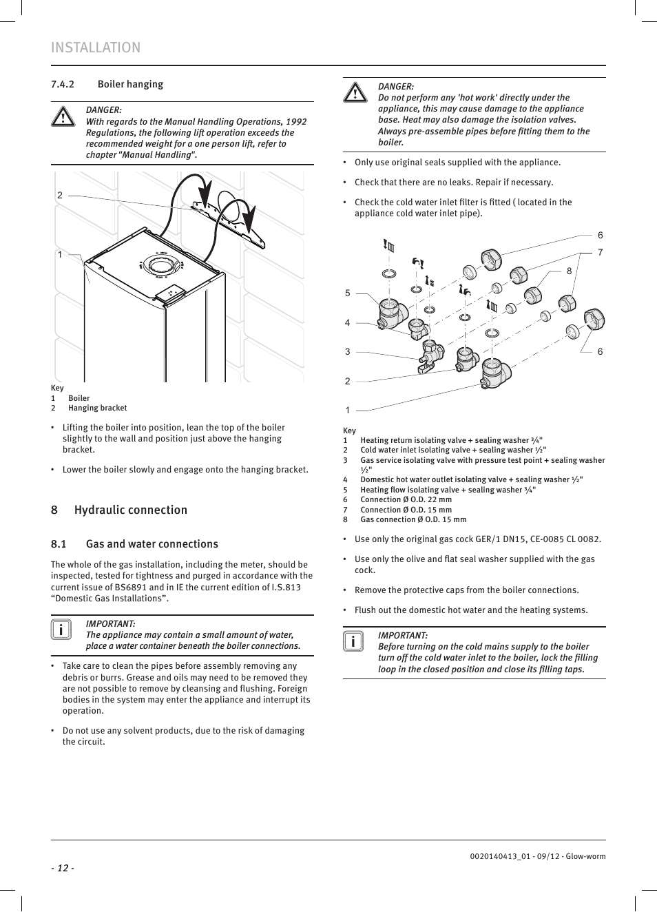 Installation | Glow-worm Easicom User Manual | Page 14 / 56