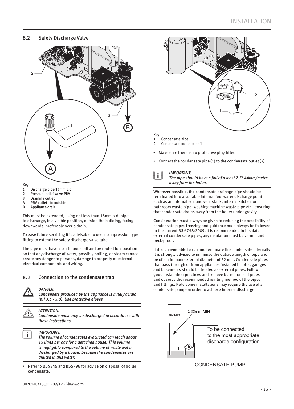 Installation | Glow-worm Easicom User Manual | Page 15 / 56