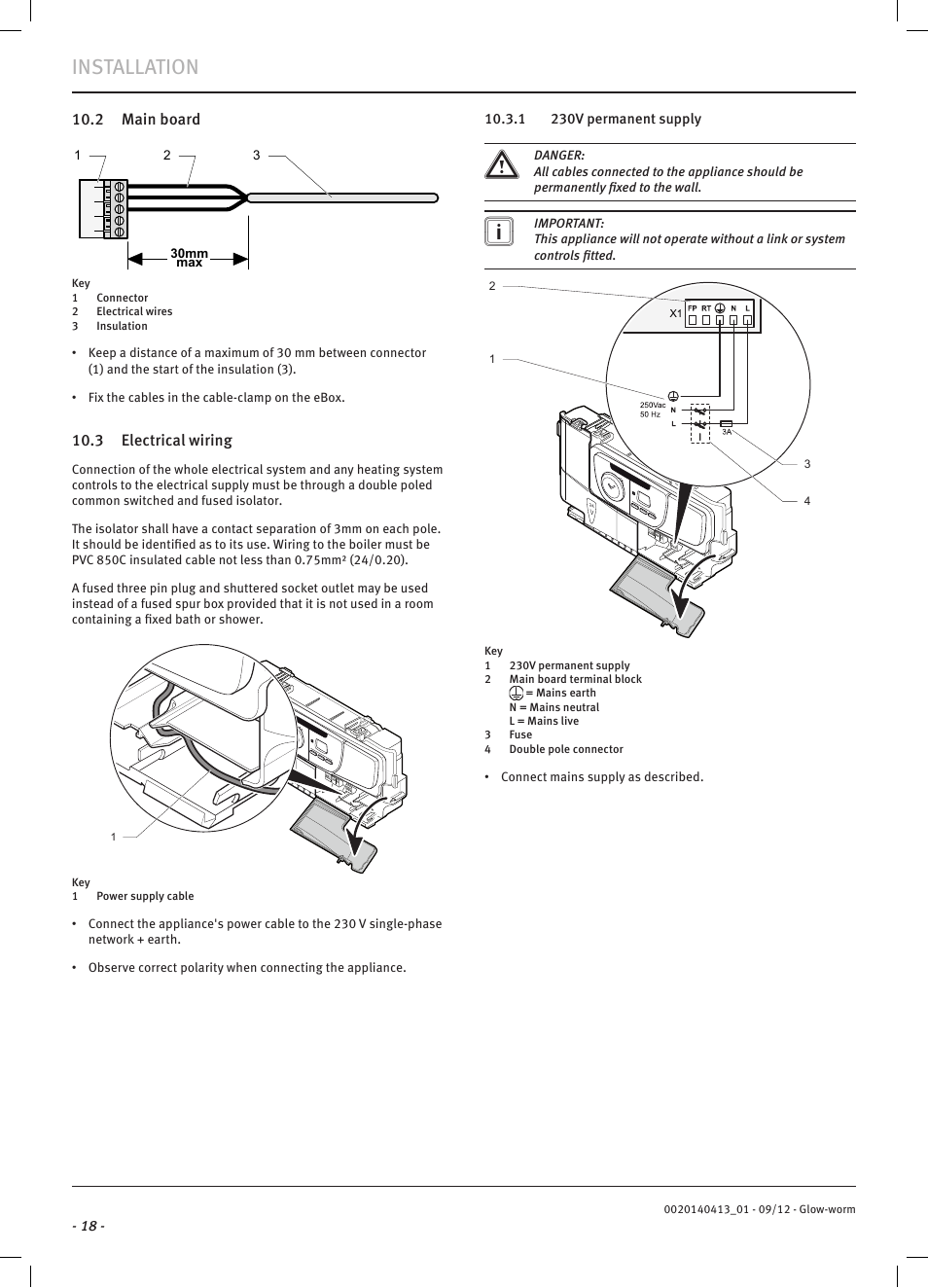 Installation | Glow-worm Easicom User Manual | Page 20 / 56