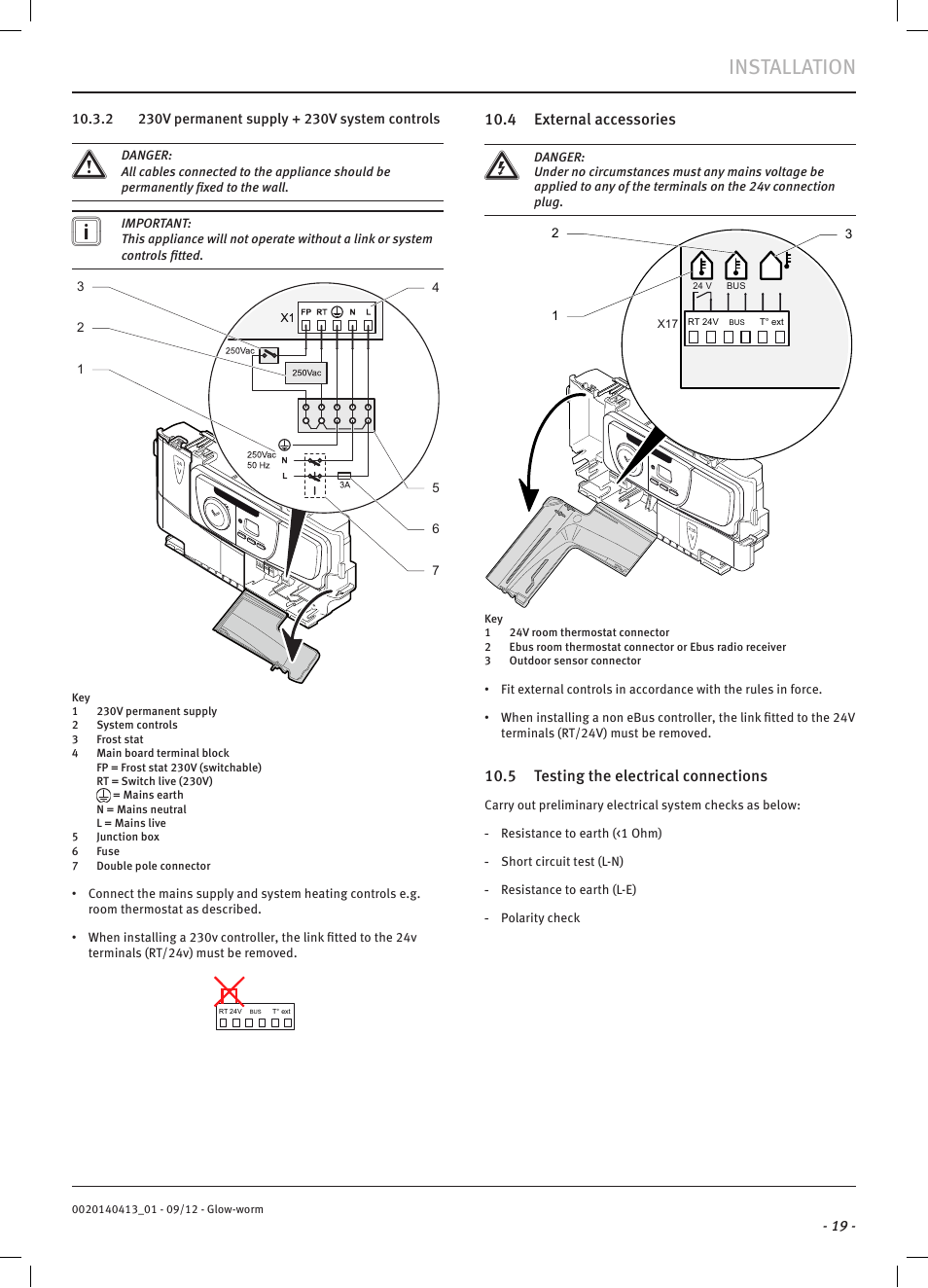 Installation | Glow-worm Easicom User Manual | Page 21 / 56