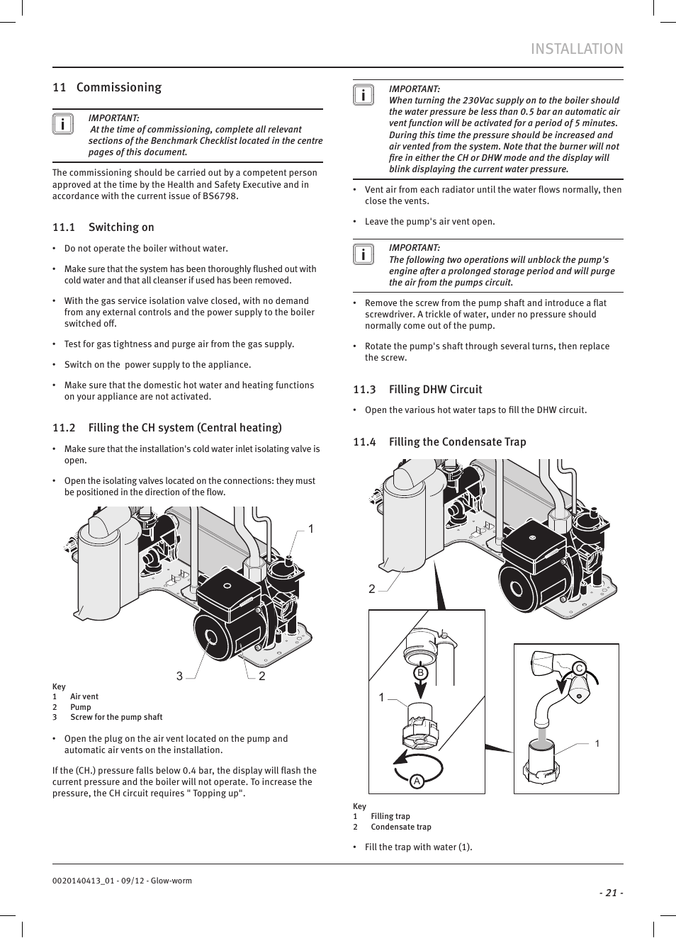 Installation | Glow-worm Easicom User Manual | Page 23 / 56