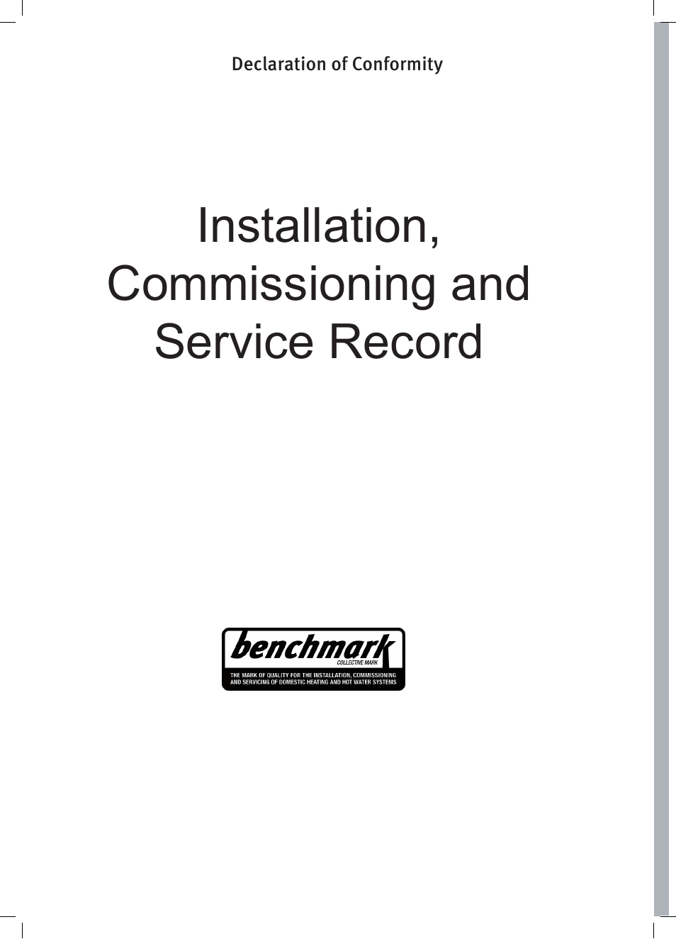 Installation, commissioning and service record | Glow-worm Easicom User Manual | Page 50 / 56