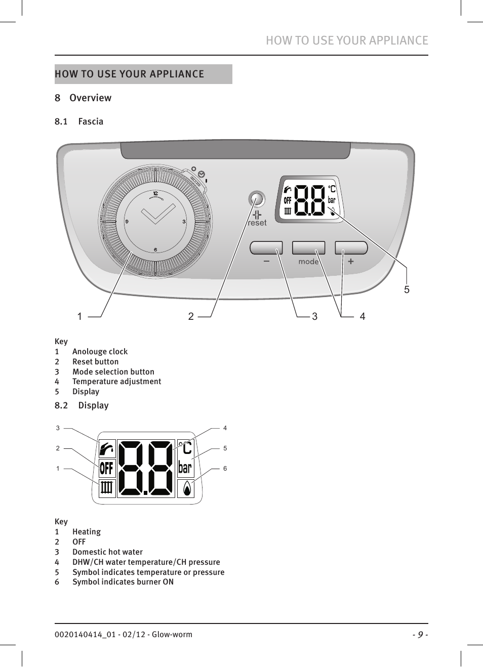 How to use your appliance | Glow-worm Easicom User Manual | Page 11 / 20