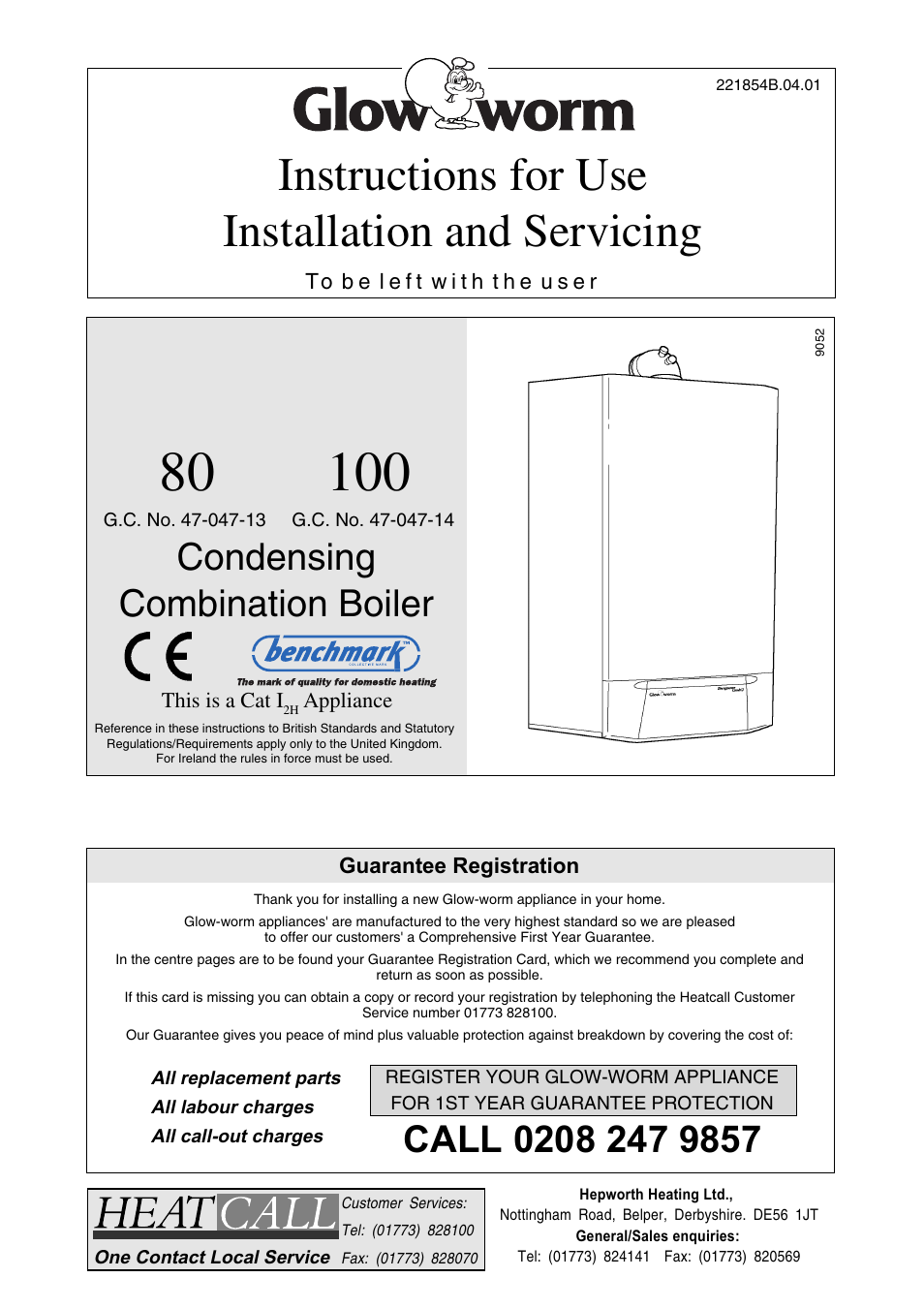 Glow-worm Energy Saver Combi 2 and Gas Valve User Manual | 40 pages