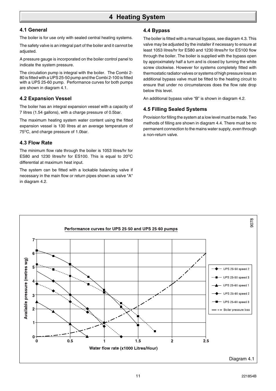 4 heating system | Glow-worm Energy Saver Combi 2 and Gas Valve User Manual | Page 11 / 40