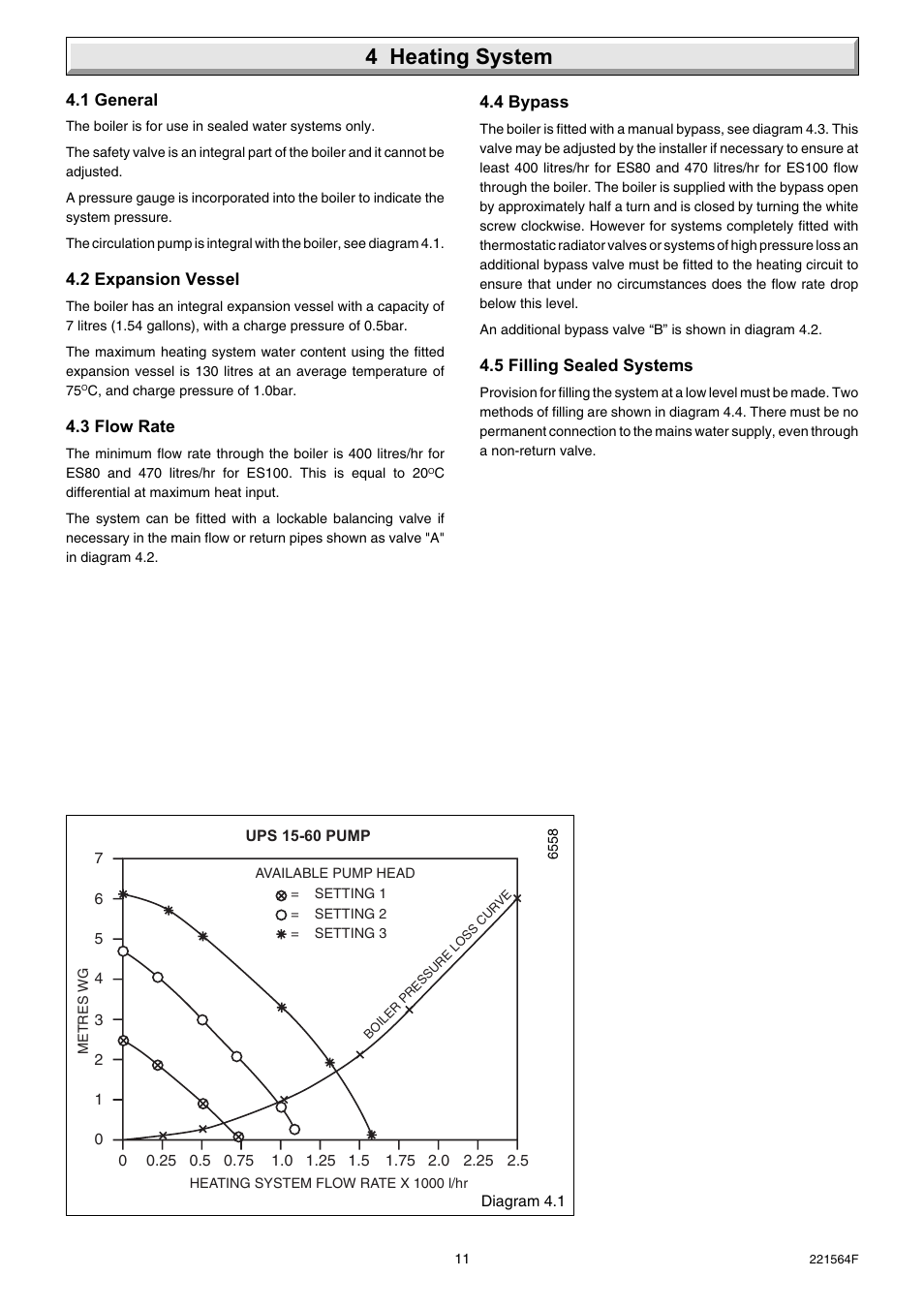 4 heating system | Glow-worm Energy Saver 80 - 100 and Gave Valve User Manual | Page 11 / 40