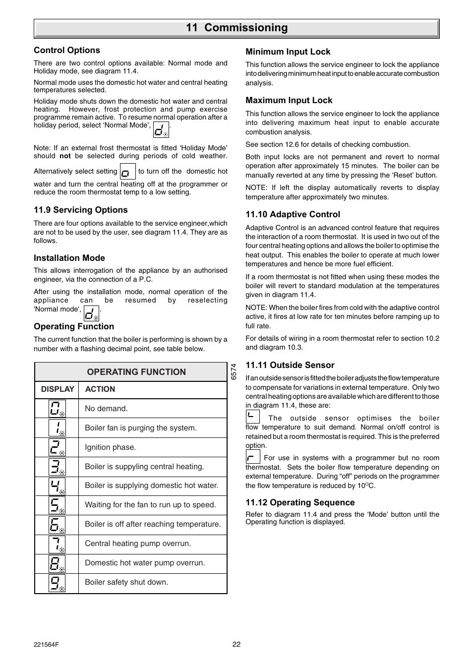 11 commissioning | Glow-worm Energy Saver 80 - 100 and Gave Valve User Manual | Page 22 / 40