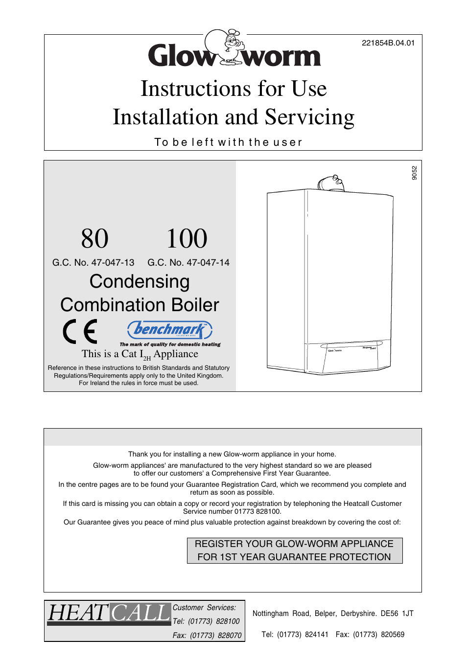 Glow-worm EnergySaverCombi 100 User Manual | 36 pages