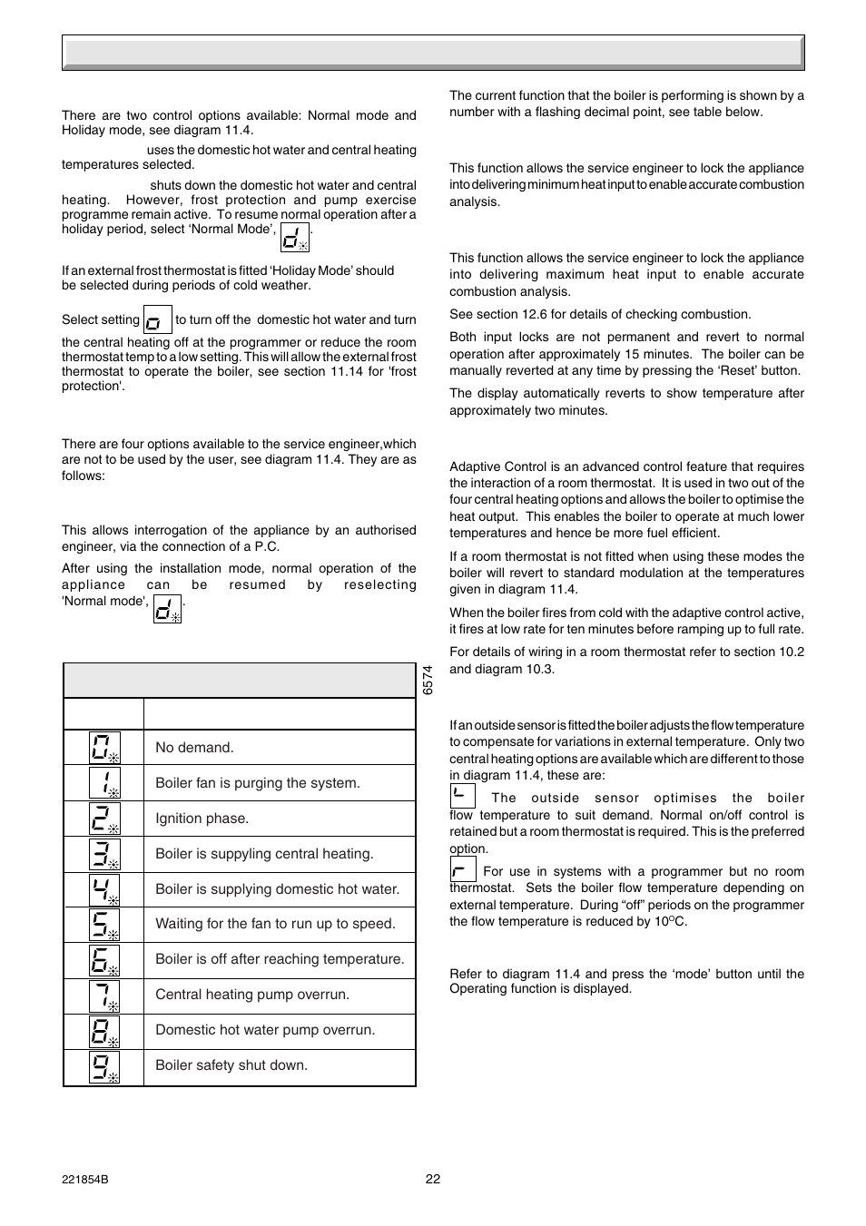 11 commissioning | Glow-worm EnergySaverCombi 100 User Manual | Page 22 / 36