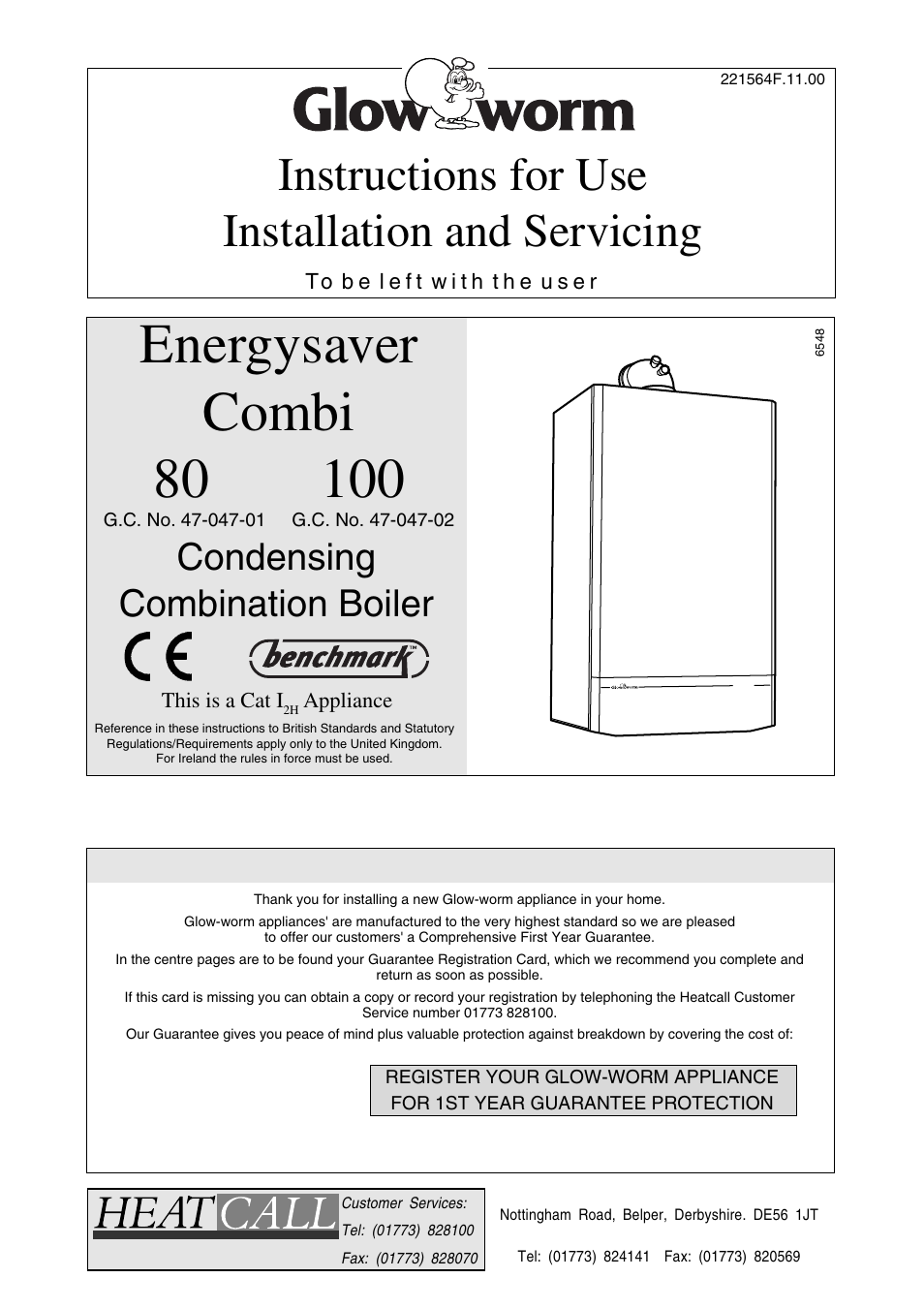 Glow-worm Energysaver Combi 80-100 User Manual | 36 pages