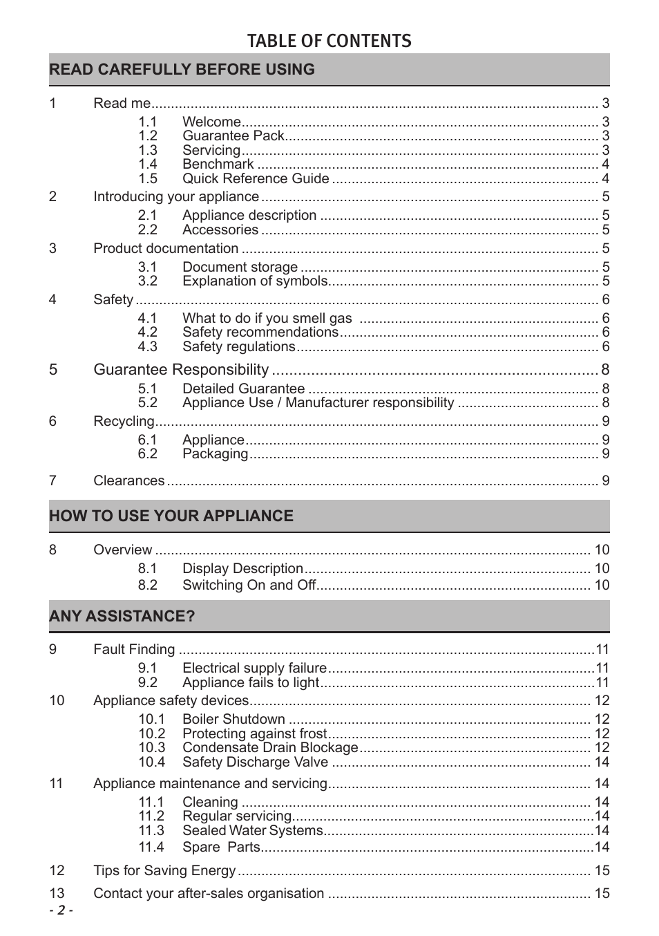 Glow-worm Flexicom cx User Manual | Page 2 / 16