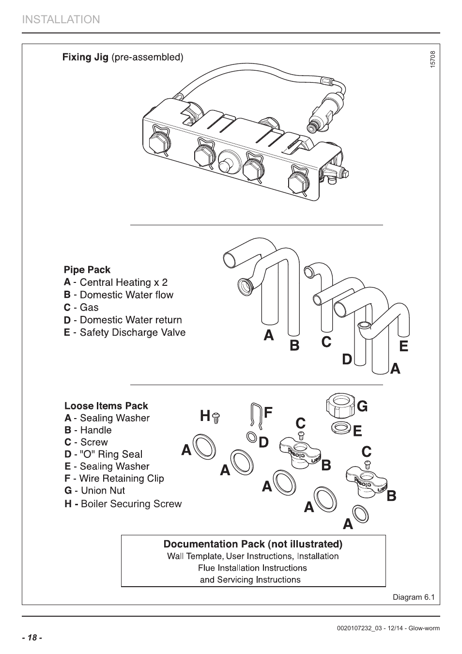 Installation | Glow-worm Flexicom cx User Manual | Page 18 / 56
