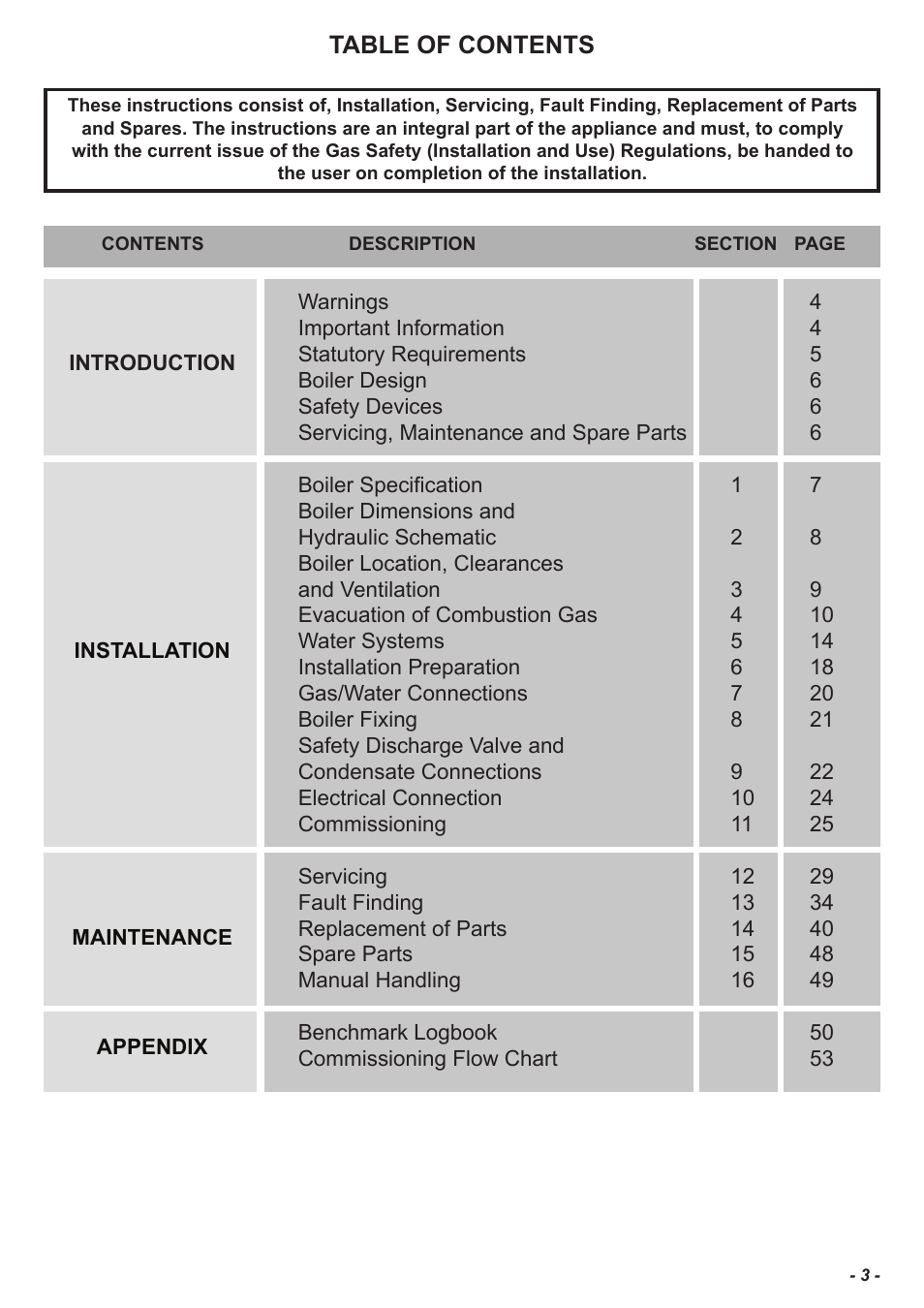 Glow-worm Flexicom cx User Manual | Page 3 / 56