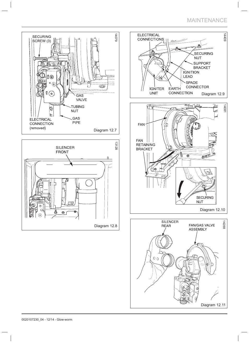 Maintenance | Glow-worm Flexicom hx User Manual | Page 31 / 52