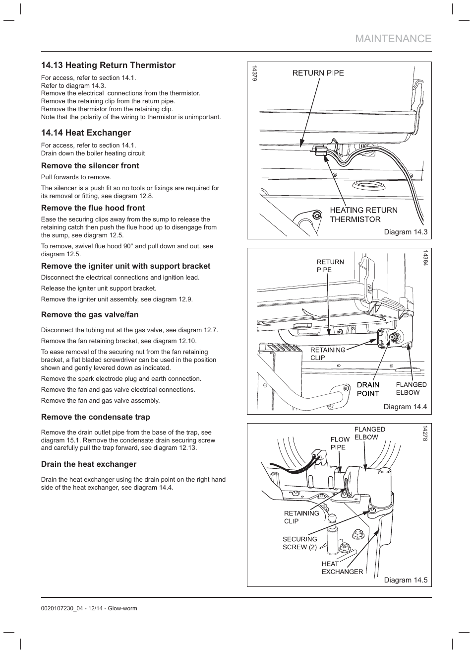 Maintenance | Glow-worm Flexicom hx User Manual | Page 41 / 52