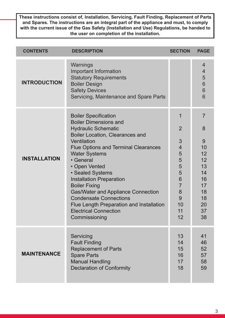 Glow-worm Flexicom hx User Manual | Page 3 / 60