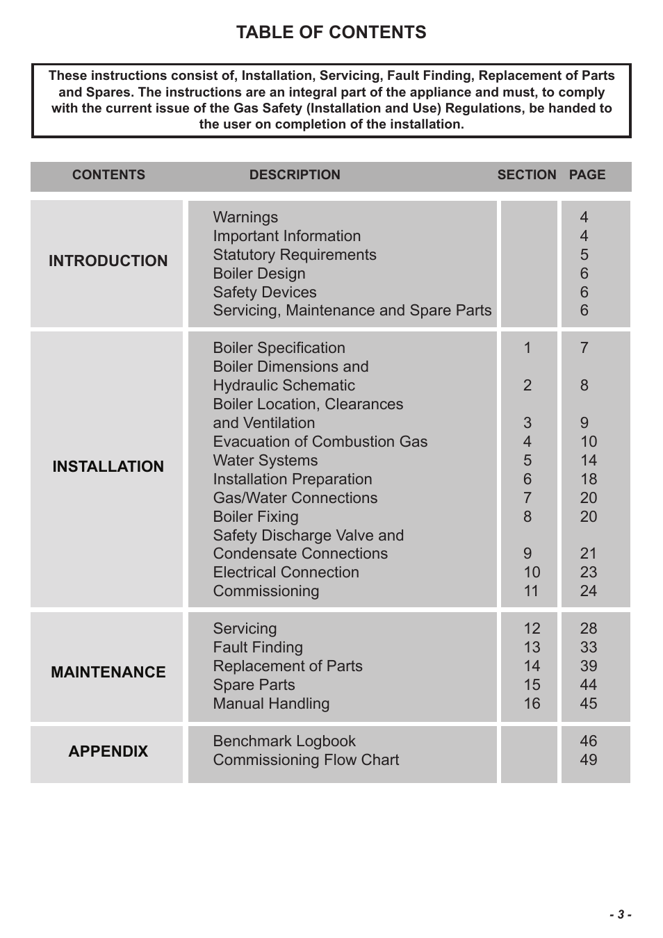 Glow-worm Flexicom sx User Manual | Page 3 / 52