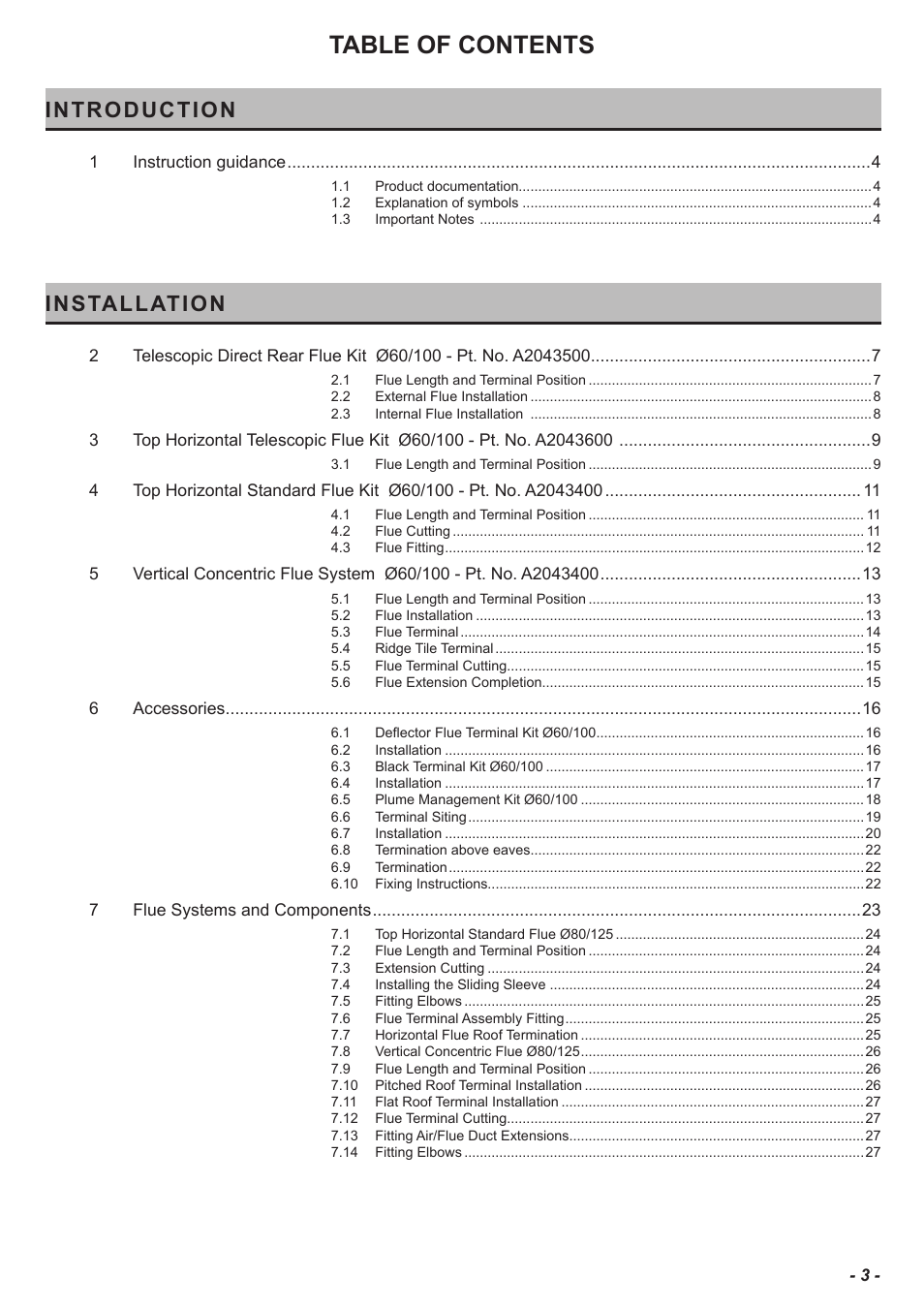 Glow-worm Flue User Manual | Page 3 / 28