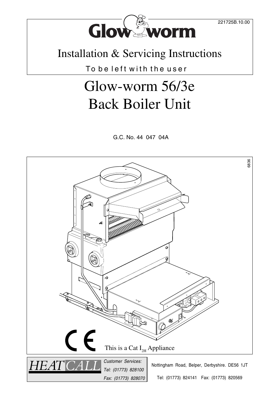 Glow-worm 56/3e Back Boiler User Manual | 32 pages