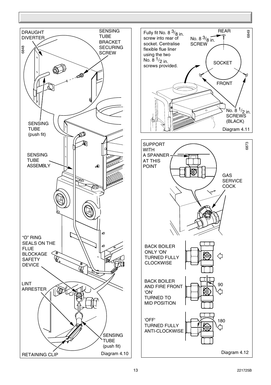 4 installation | Glow-worm 56/3e Back Boiler User Manual | Page 13 / 32