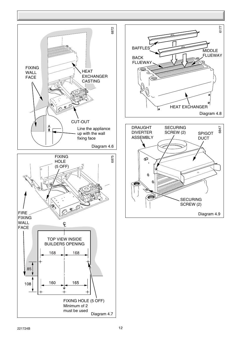 4 installation | Glow-worm 56/3 Back Boiler User Manual | Page 12 / 28