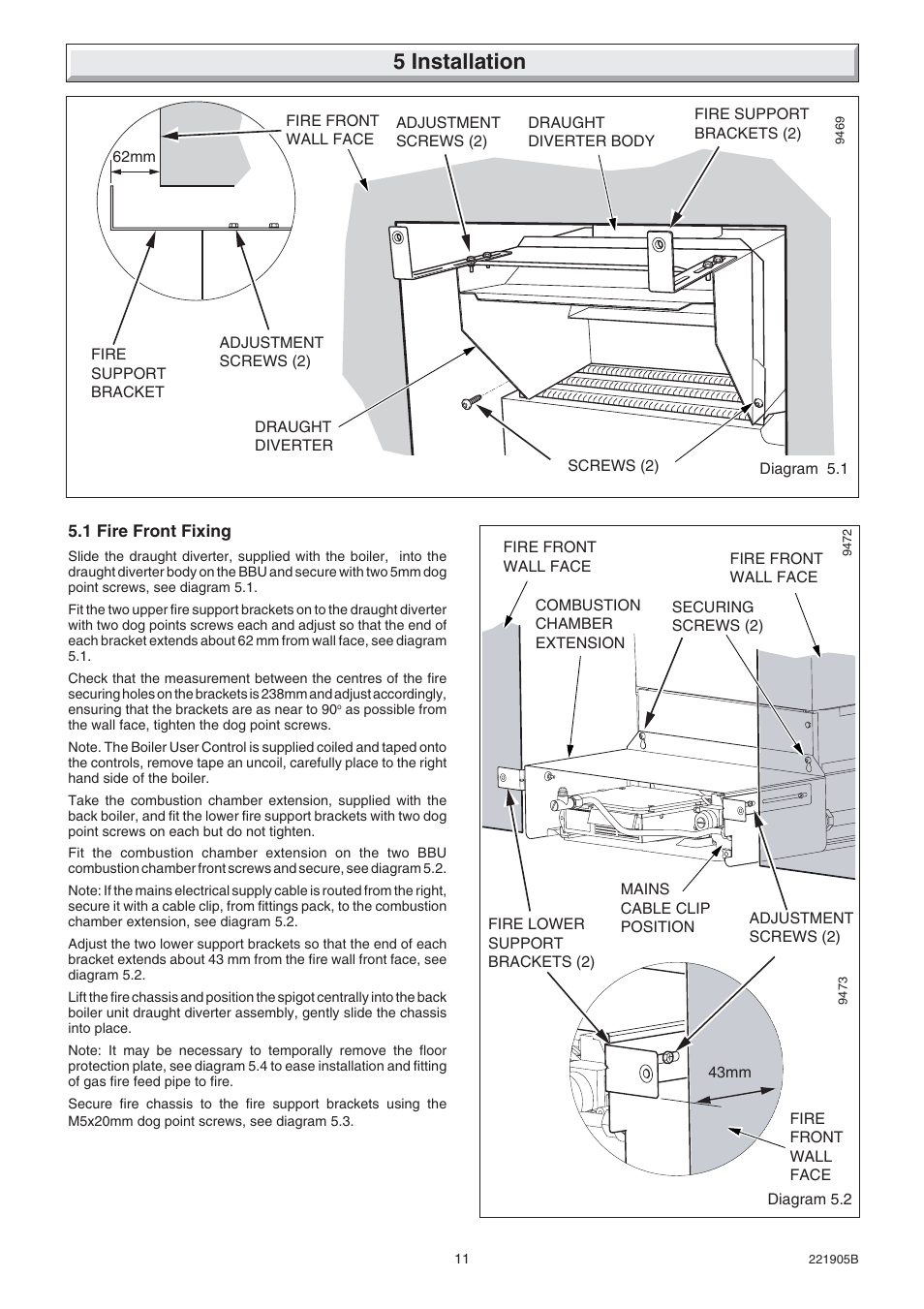 5 installation | Glow-worm Heartbeat 4 User Manual | Page 11 / 20