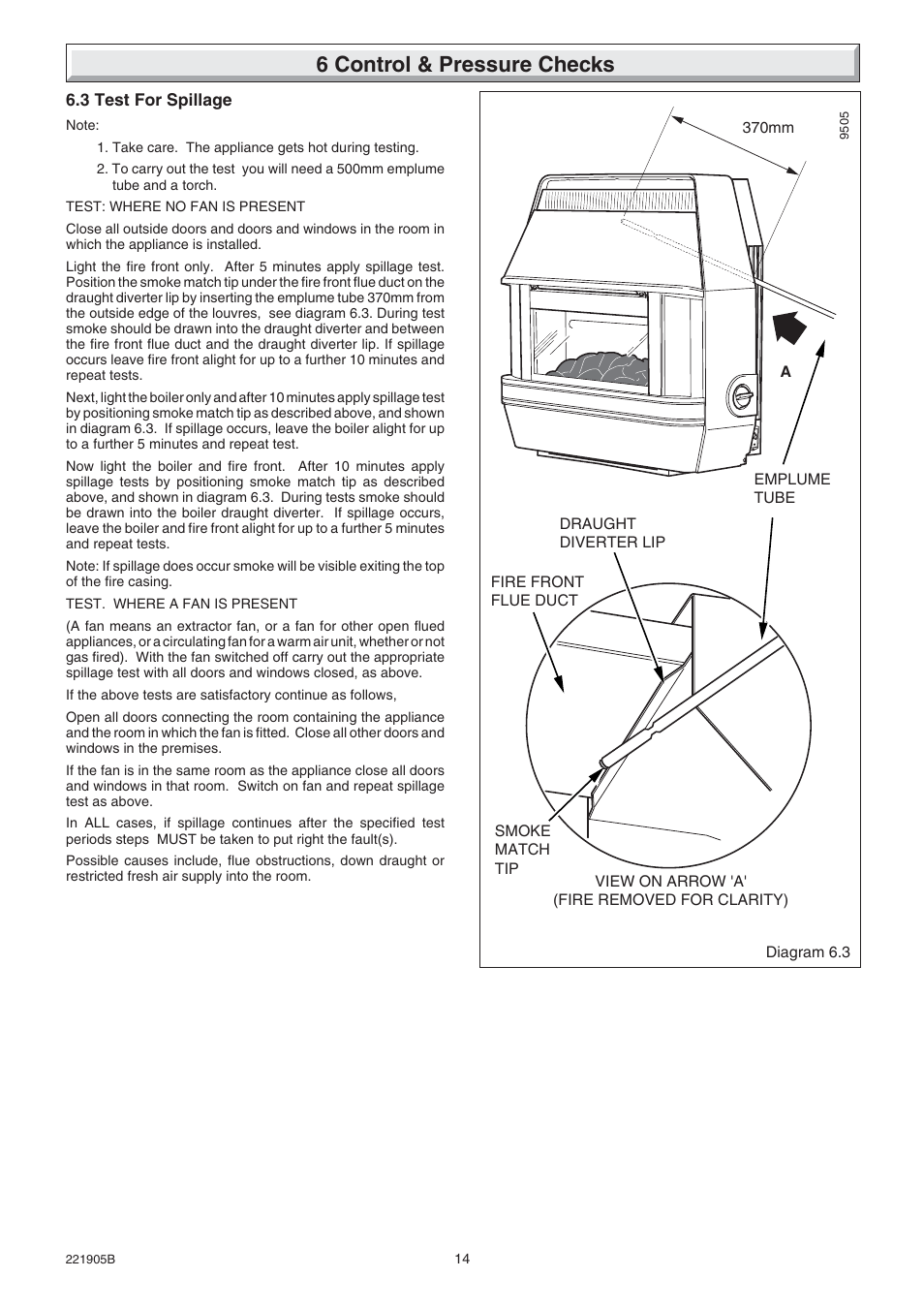 6 control & pressure checks | Glow-worm Heartbeat 4 User Manual | Page 14 / 20