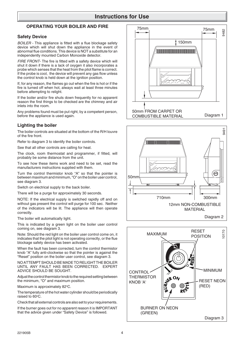 Instructions for use | Glow-worm Heartbeat 4 User Manual | Page 4 / 20