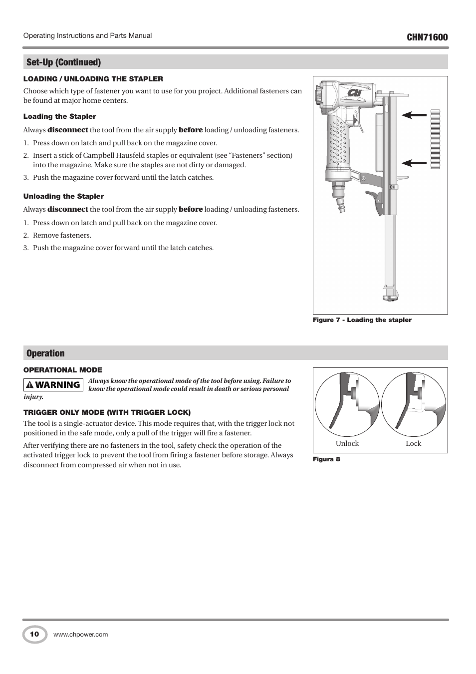 Operation | Campbell Hausfeld IN729800AV User Manual | Page 10 / 48