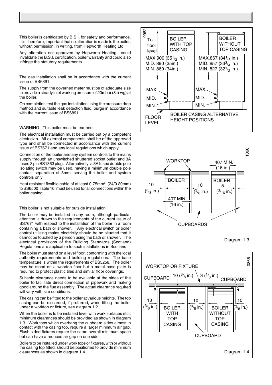 General data | Glow-worm Hideaway 70BF User Manual | Page 6 / 24