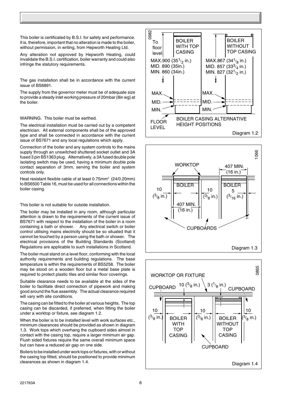 General data | Glow-worm Hideaway 80BF User Manual | Page 6 / 24