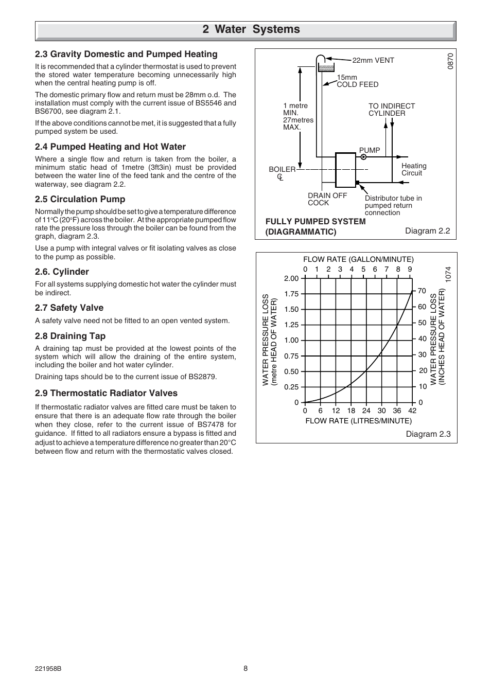 2 water systems | Glow-worm Hideaway 80BFF User Manual | Page 8 / 28