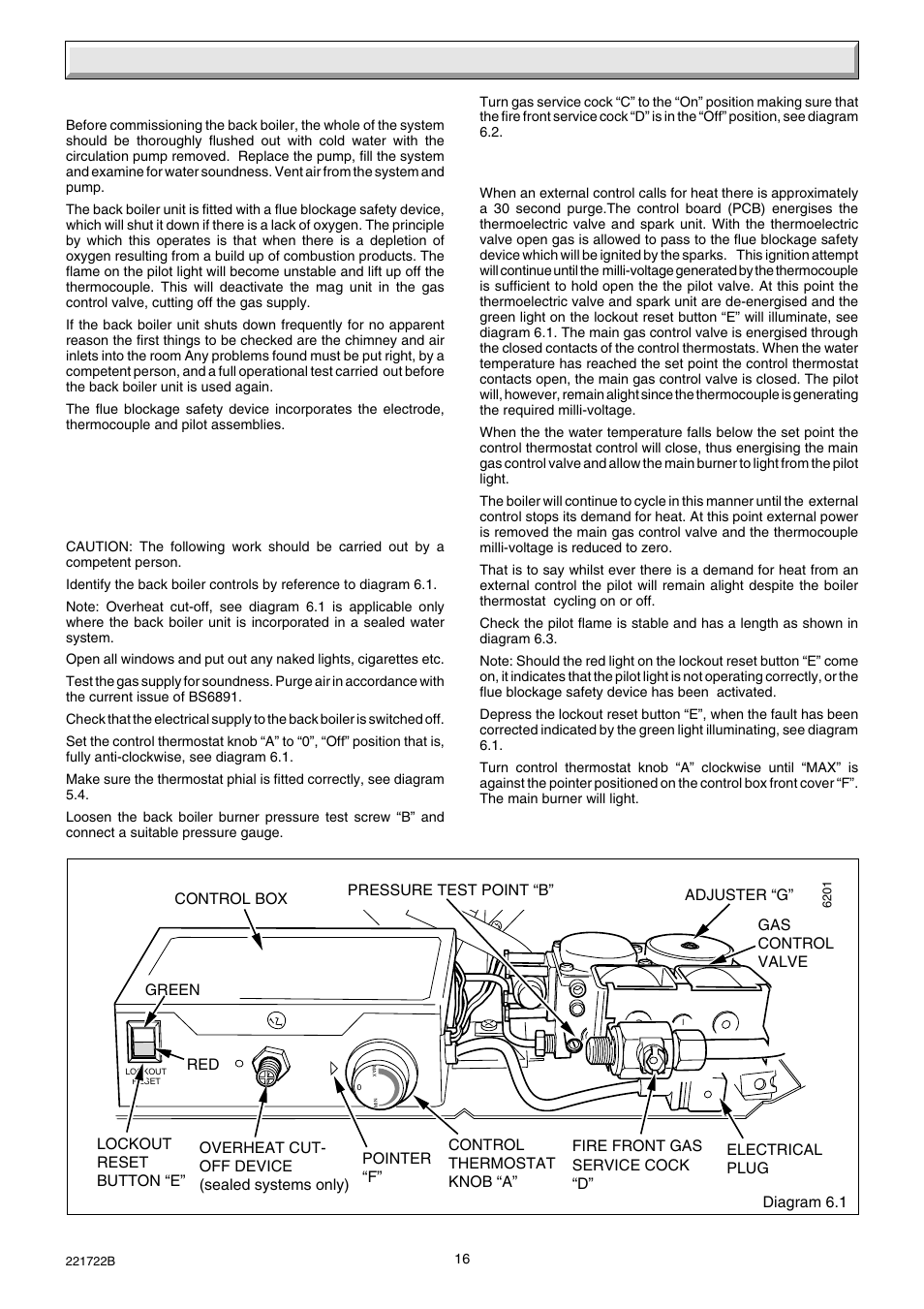 6 commissioning | Glow-worm Inset 40BBU User Manual | Page 16 / 28