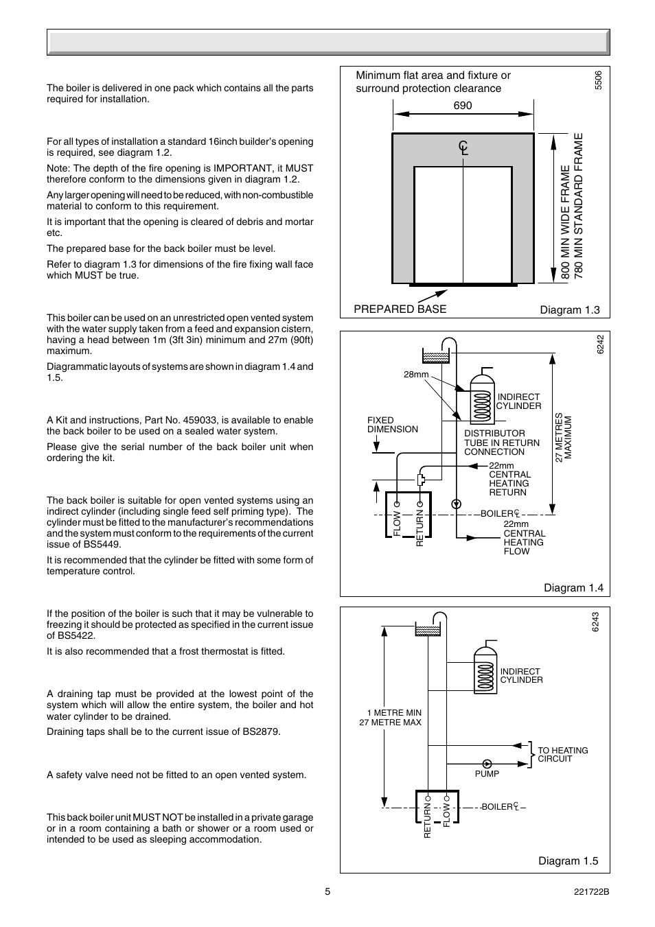 1 general | Glow-worm Inset 40BBU User Manual | Page 5 / 28