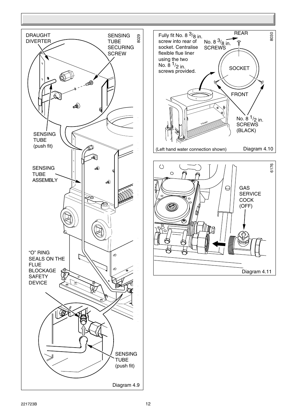 4 installation | Glow-worm Inset BBU50 User Manual | Page 12 / 28