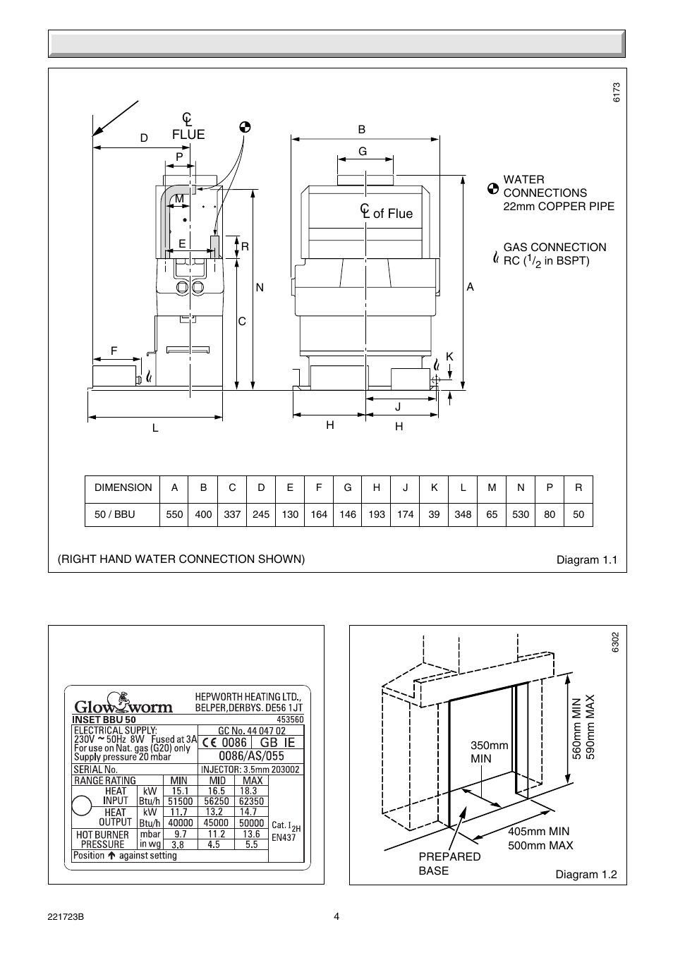 1 general | Glow-worm Inset BBU50 User Manual | Page 4 / 28