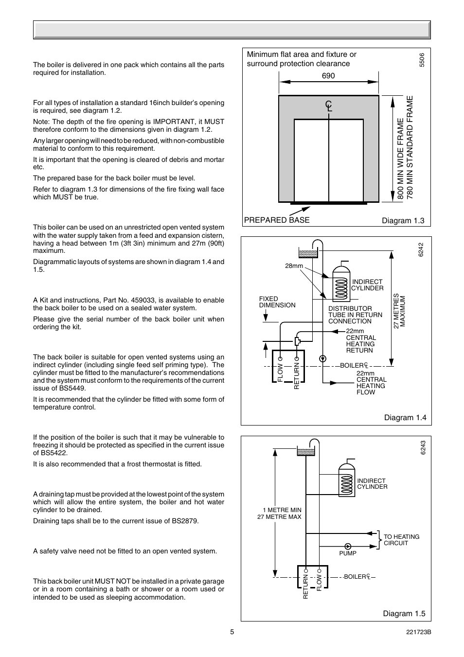 1 general | Glow-worm Inset BBU50 User Manual | Page 5 / 28