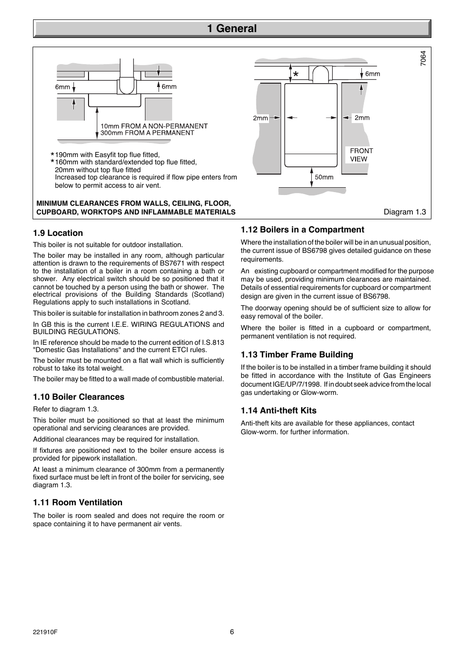 1 general | Glow-worm Micron 30FF User Manual | Page 6 / 28